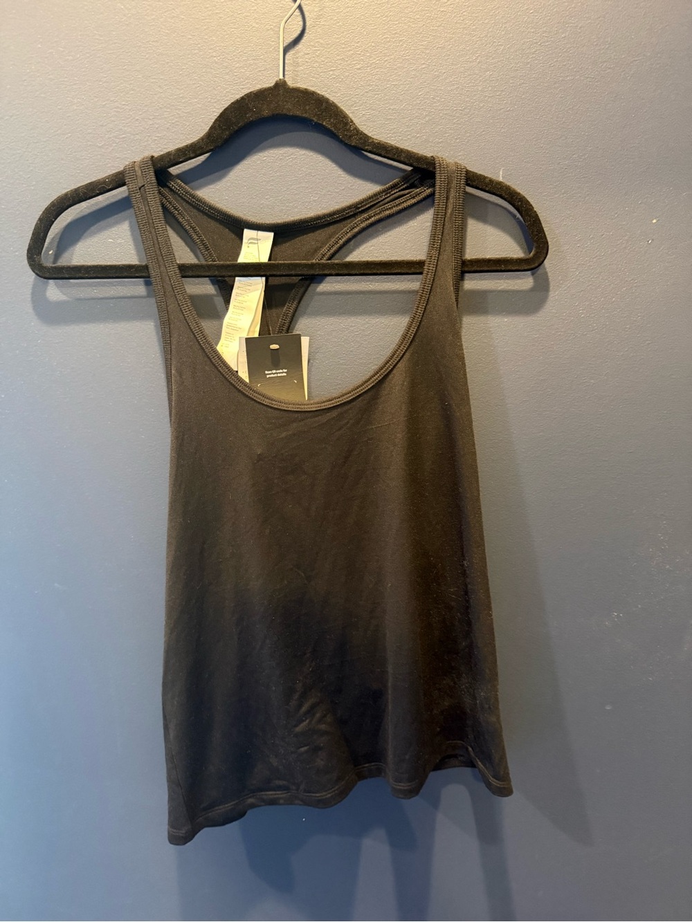 NWT Fabletics Black Racerback Tank Top XS